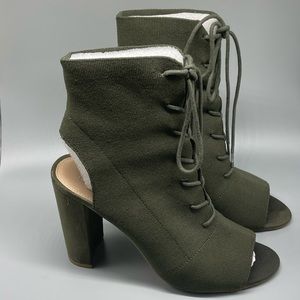 Steve Madden Peep Toe Sock Booties